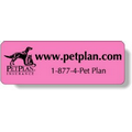 Fluorescent Pink Paper Roll Labels Stock Rectangle (1.25"x3.5")